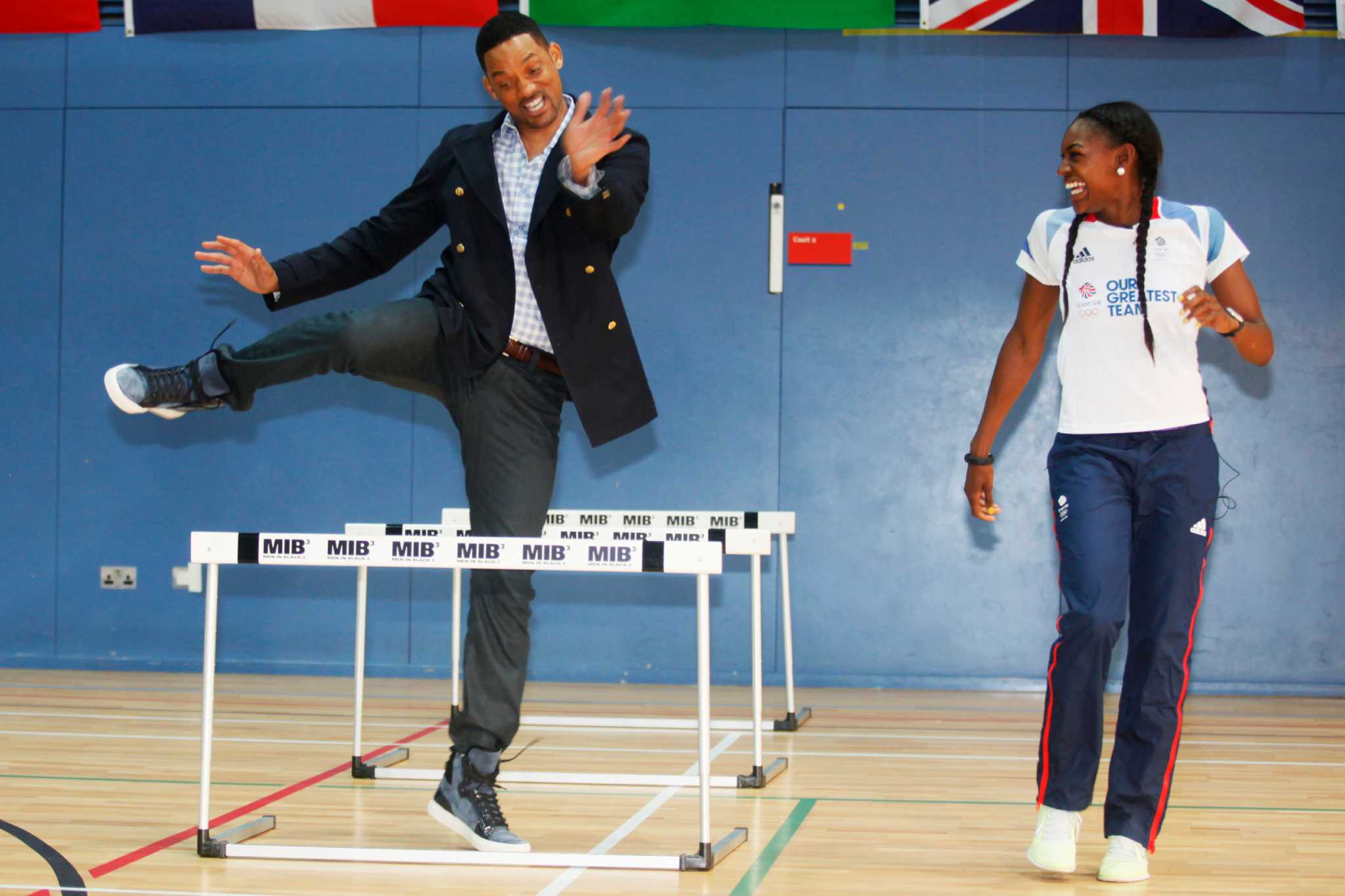 Will Smith meets UK Olympic hopefuls