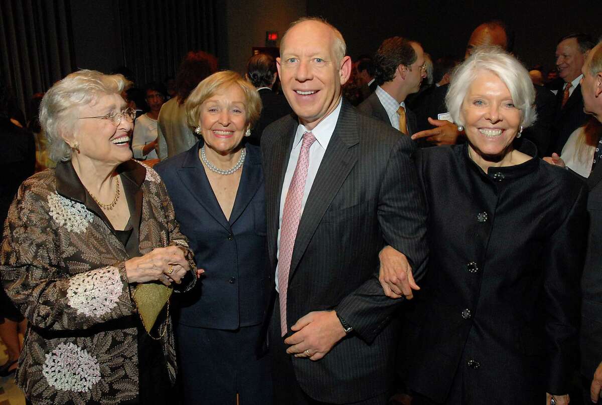 Maconda Brown O'Connor, left, Isabel Brown Wilson, Mayor Bill White and Nancy Brown Negley at the City of Houston's Birthday Bash at the George R. Brown Convention Center in 2008.