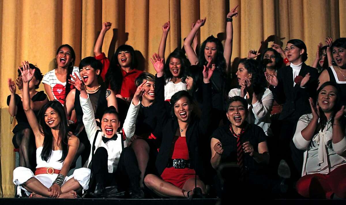Members of NAPAWF, the National Asian Pacific American Women?•s Forum, performed the famed stage play "Vagina Monologues,'' at the Castro Theater Thursday, May 17, 2012 in San Francisco Calif.