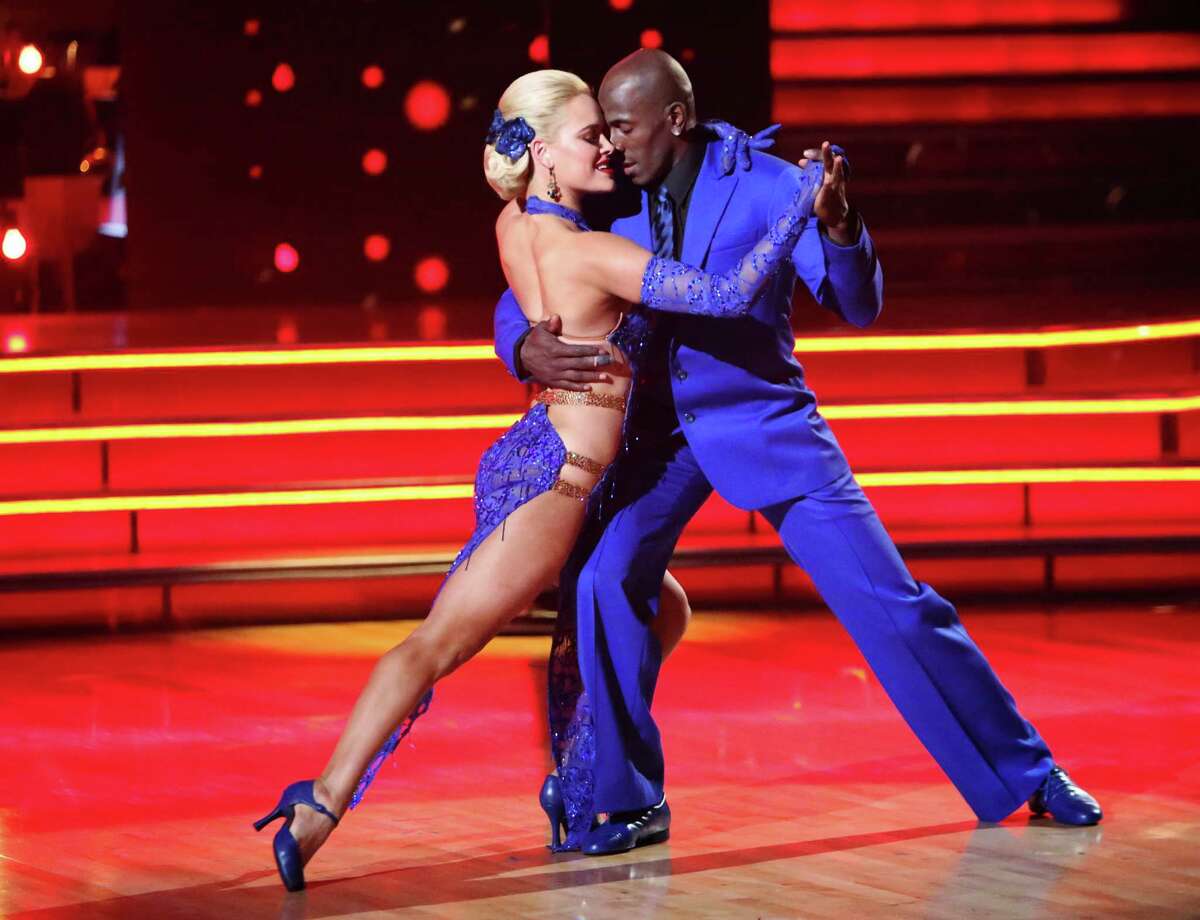 Donald Driver and partner Peta Murgatroyd perform in Monday night's celebrity dance competition. One judge said Driver was the best football player to ever take the stage on "Dancing." See photos and more at blog.chron.com/tubular