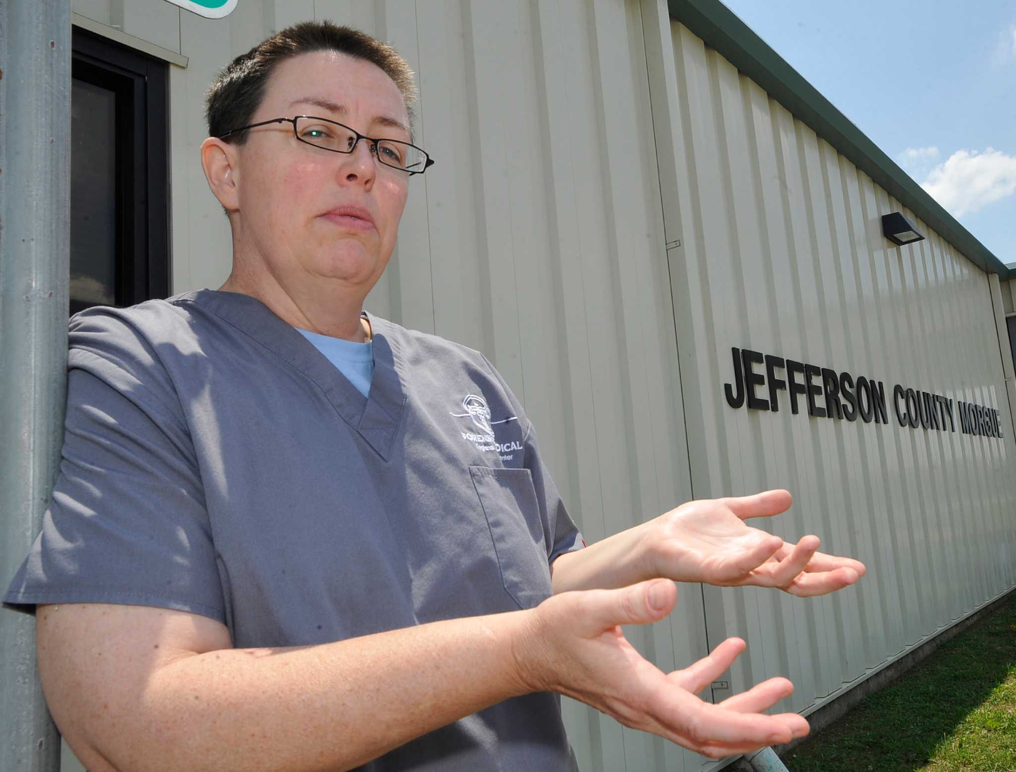 Take a look at the Jefferson County Morgue and the woman who