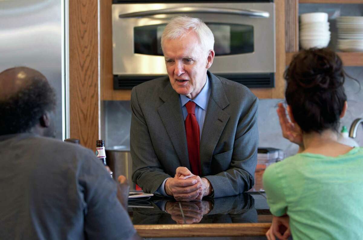 FILE - In this May 15, 2012 file photo, Nebraska Democratic Senate candidate Bob Kerrey speaks in the Benson neighborhood in Omaha, Neb. It's encouraging news for Democrats: Divisive Republican primaries, a surprise GOP retirement in Maine and an unexpectedly strong Democratic challenger in North Dakota are making the battle for Senate control increasingly difficult to predict. Nearly half of all races appear competitive, an unusually high number.