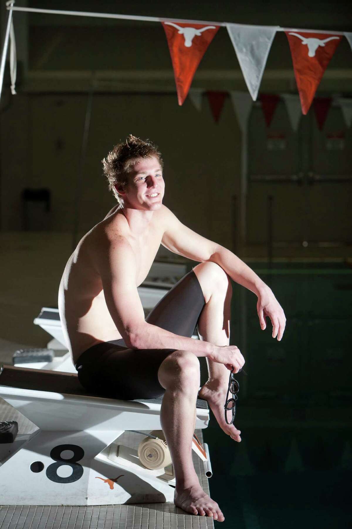 Jimmy Feigen of San Antonio finished his collegiate career at the University of Texas with three national championships in the 50 freestyle, 100 freestyle and 400 freestyle relay and was the Big 12's swimmer of the year, the first swimmer to earn that distinction four years in a row. Feigen is preparing for the U.S. Olympic trials and the Olympics in London this summer.