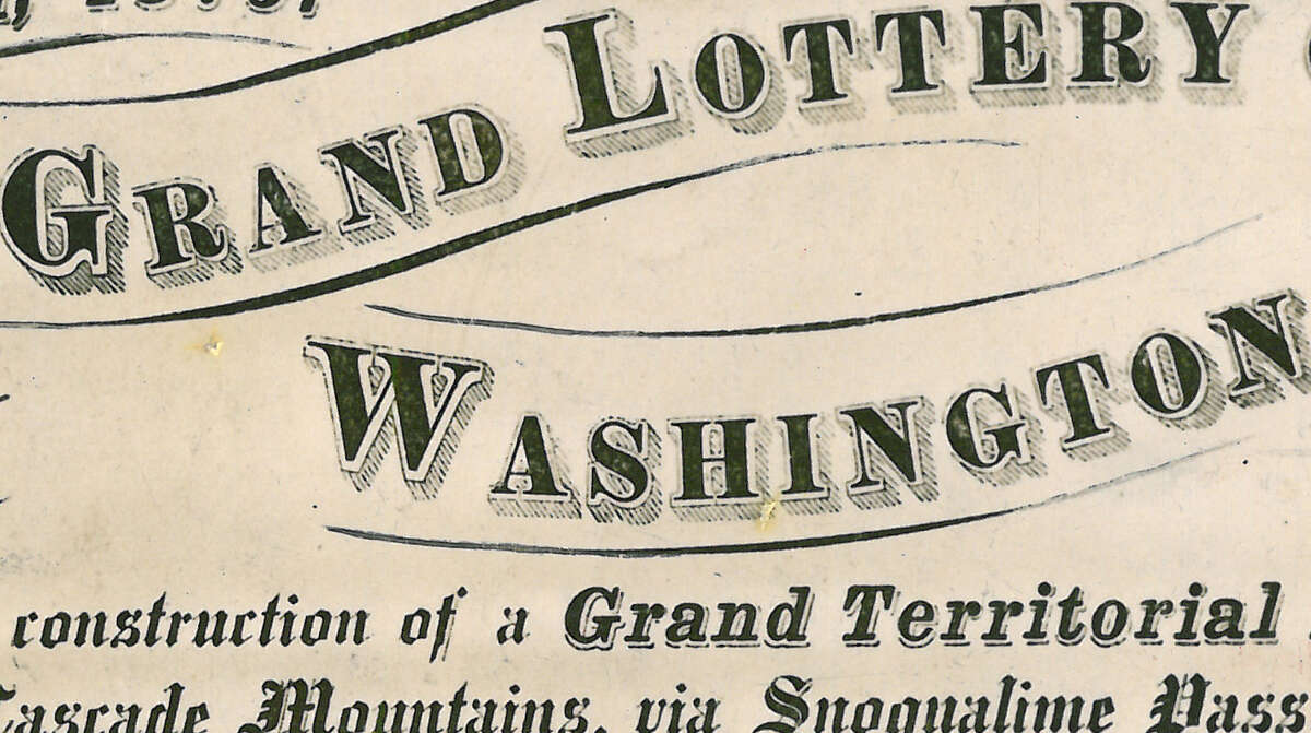 When was the first grand lottery held in Washington Territory?