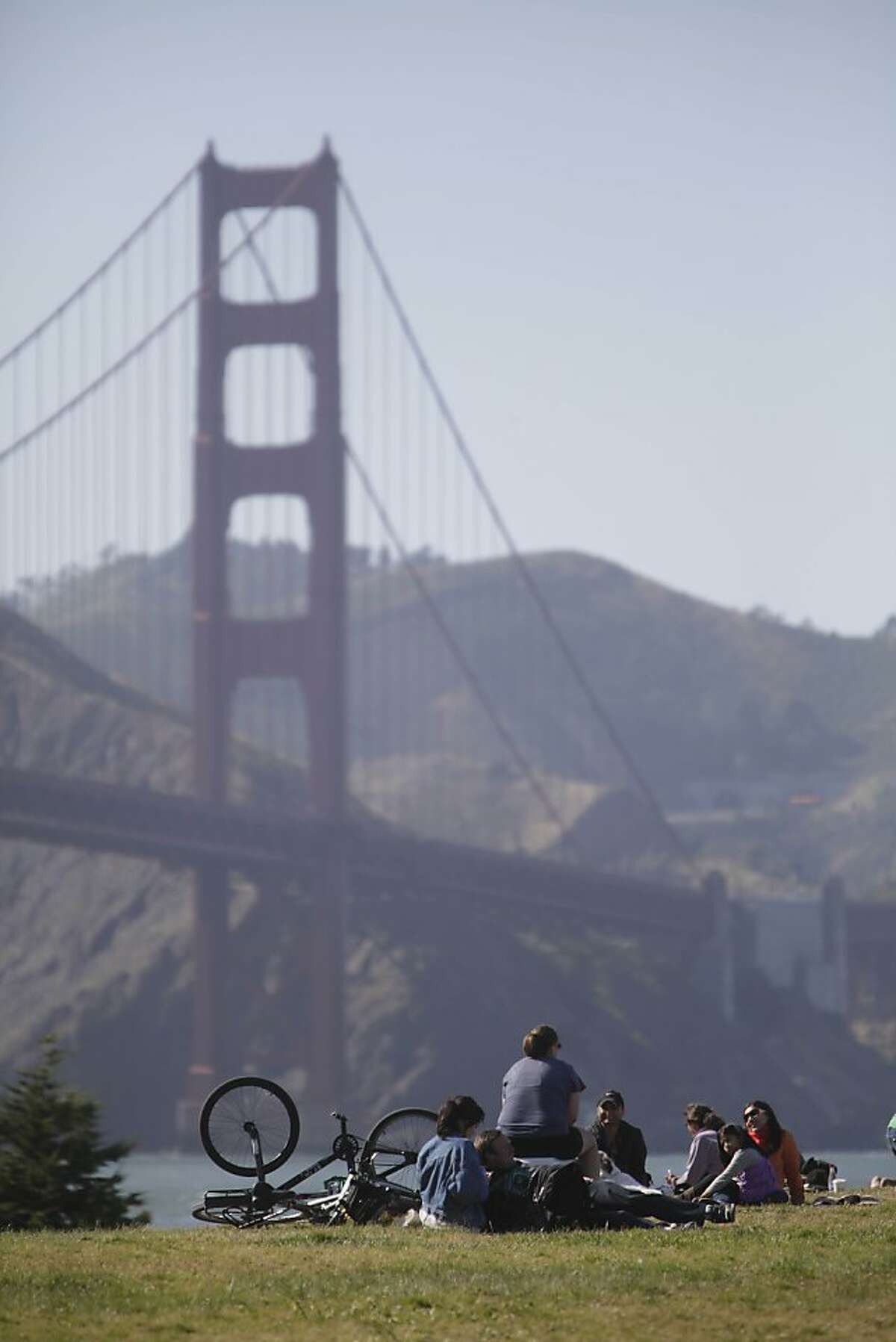 Golden Gate Bridge 75th fireworks and fog