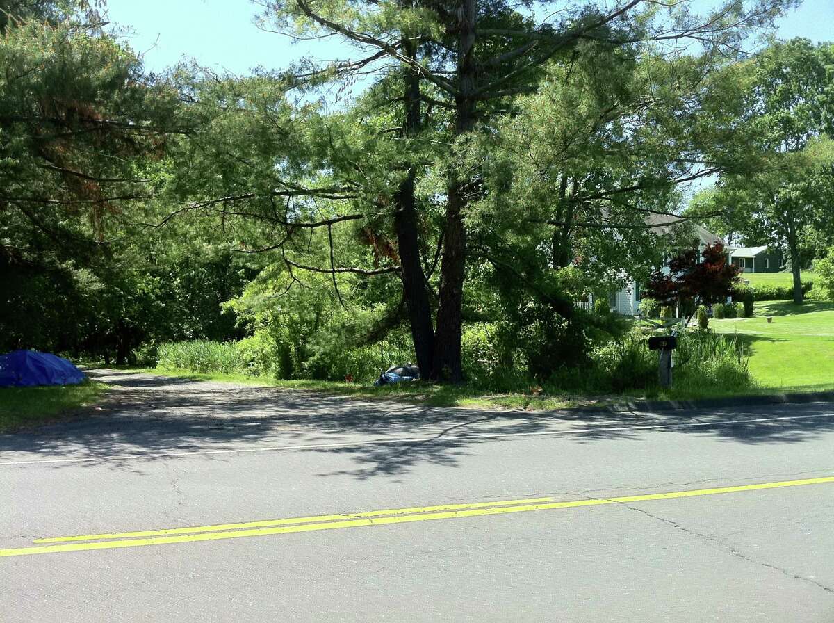 A Danbury man was killed in a lawnmower accident on a Mount Pleasant Road property on Wednesday, May 30, 2012. The photo was taken on Thursday, May 31, 2012.