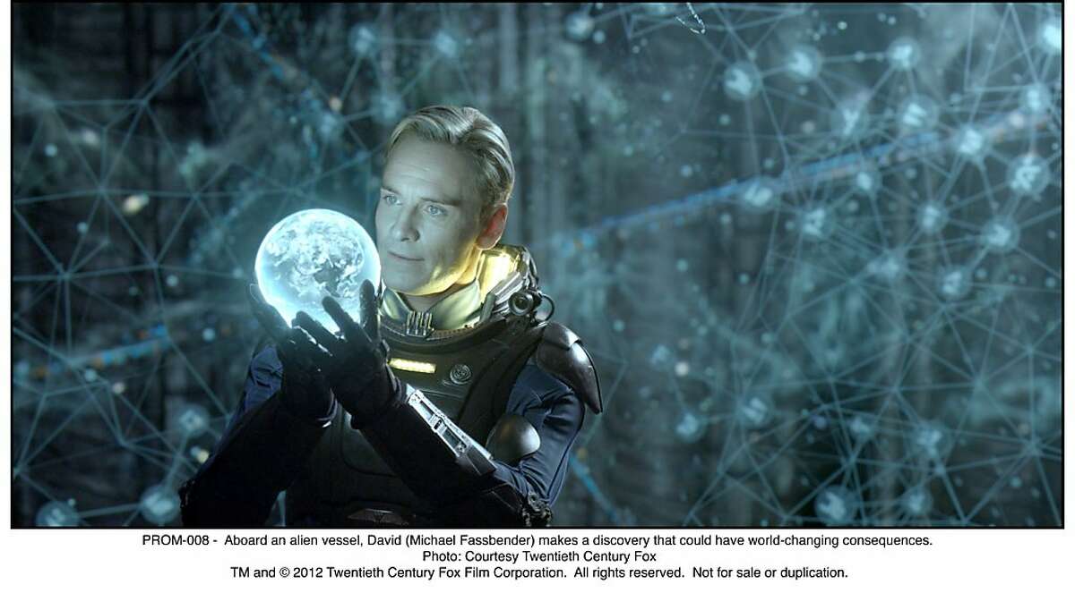 Aboard an alien vessel, David (Michael Fassbender) makes a discovery that could have world-changing consequences in "Prometheus." 098_de_560_v0010.1113