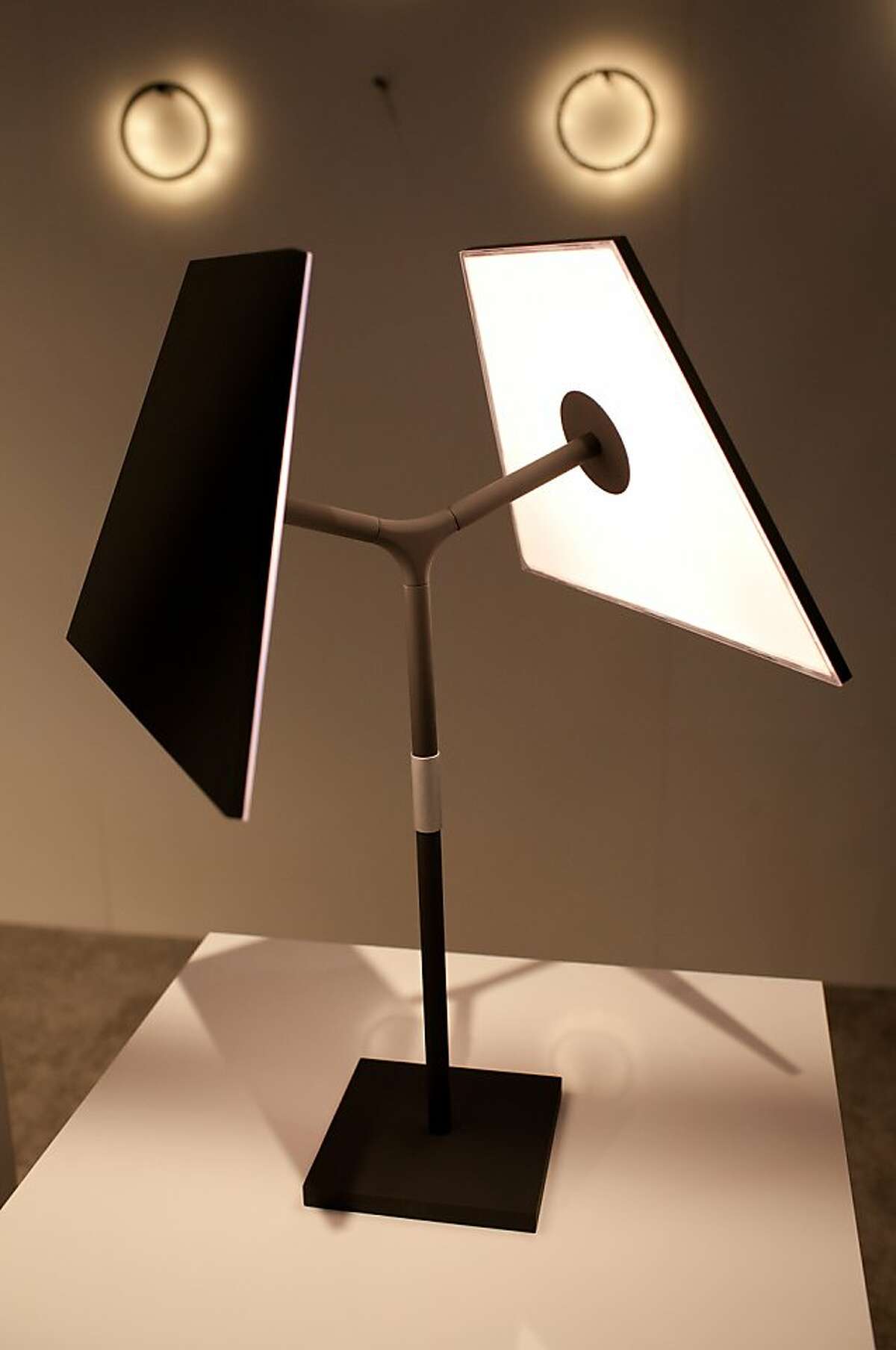 Symtra Lamp from Humanscale from New York at the Javitz Center in Manhattan, New York on May 20, 2012.
