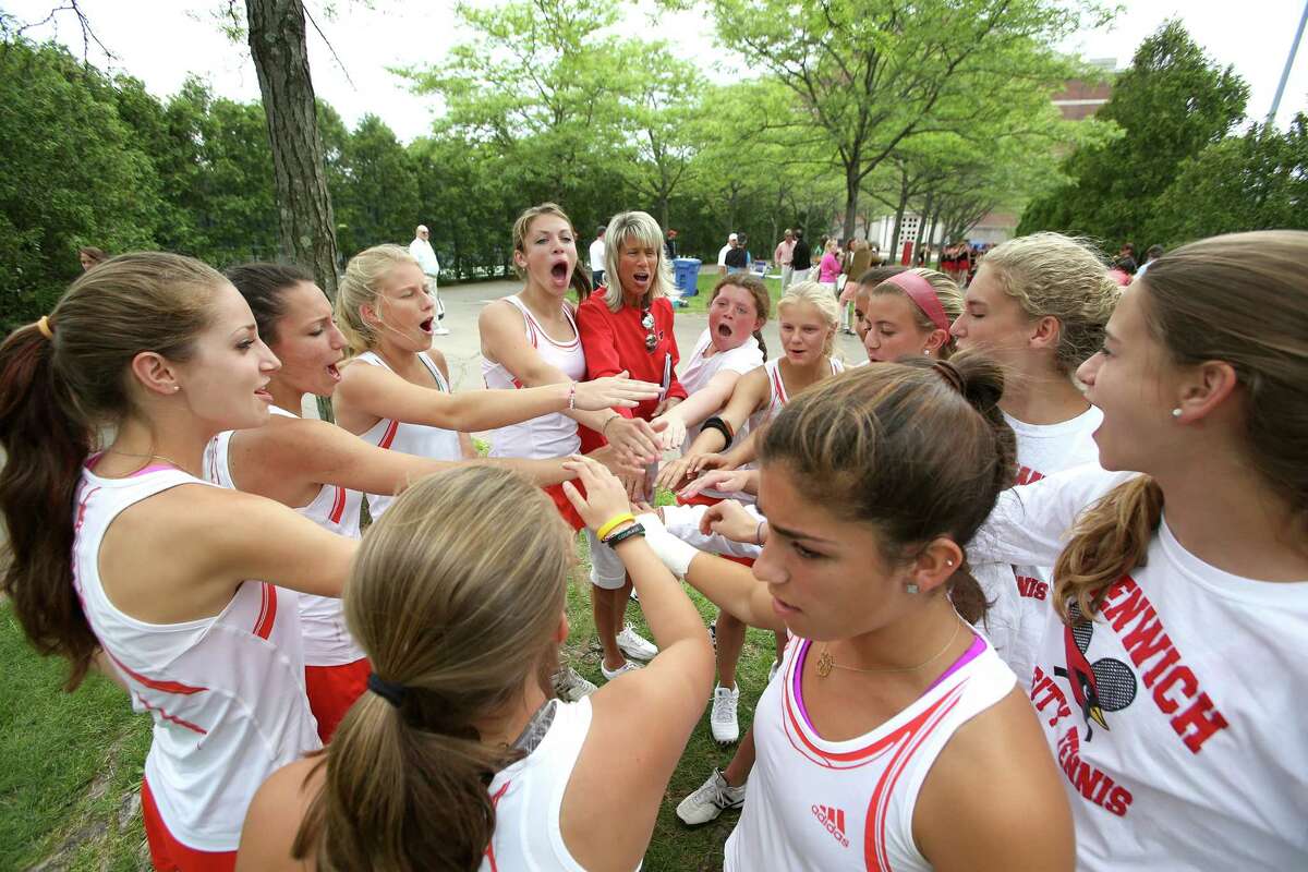 Greenwich girls tennis team edged by New Canaan in Class L finals