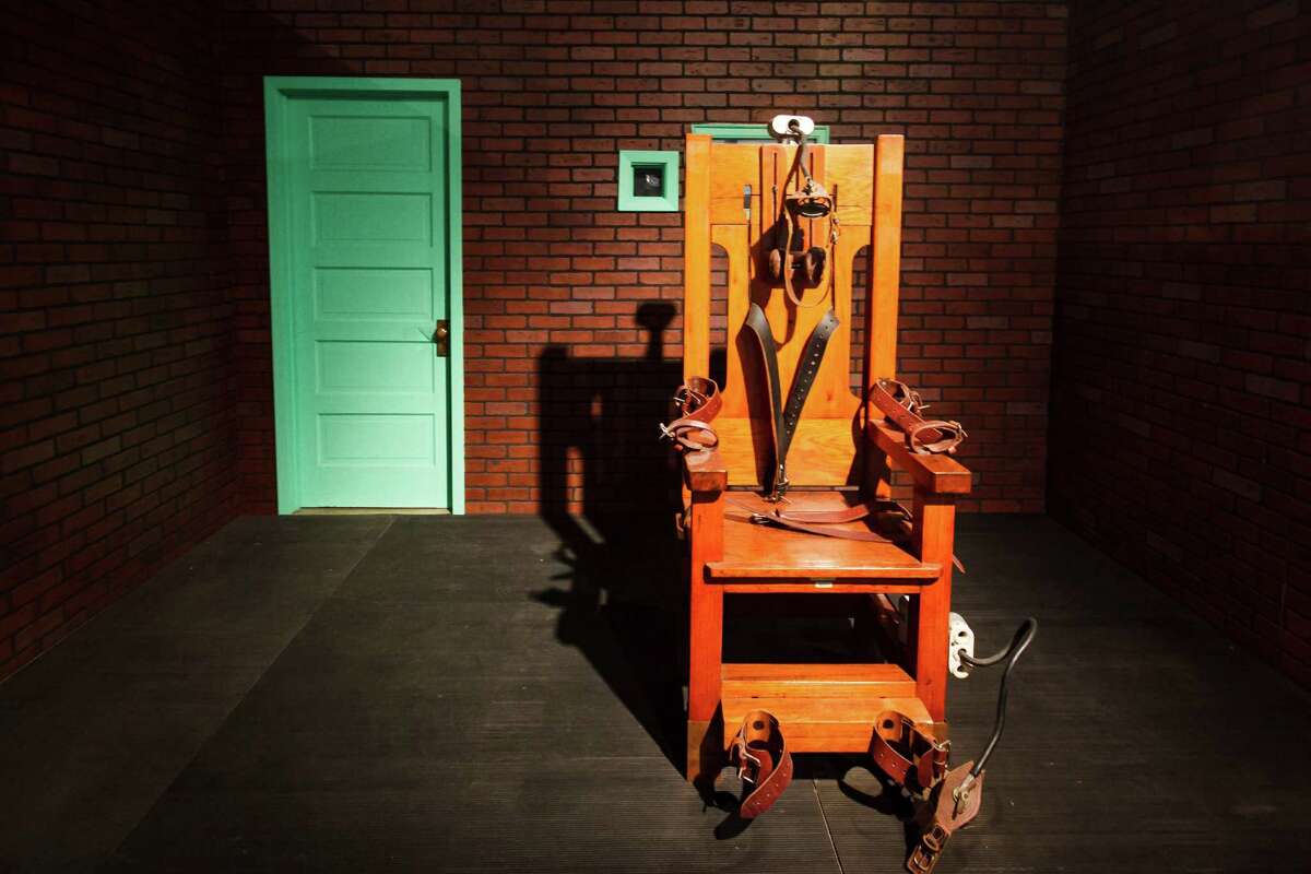 "Old Sparky," the decommissioned electric chair in which 361 prisoners were executed between 1924 and 1964 at the Texas Prison Museum, sits on display Wednesday, May 30, 2012, in Huntsville.