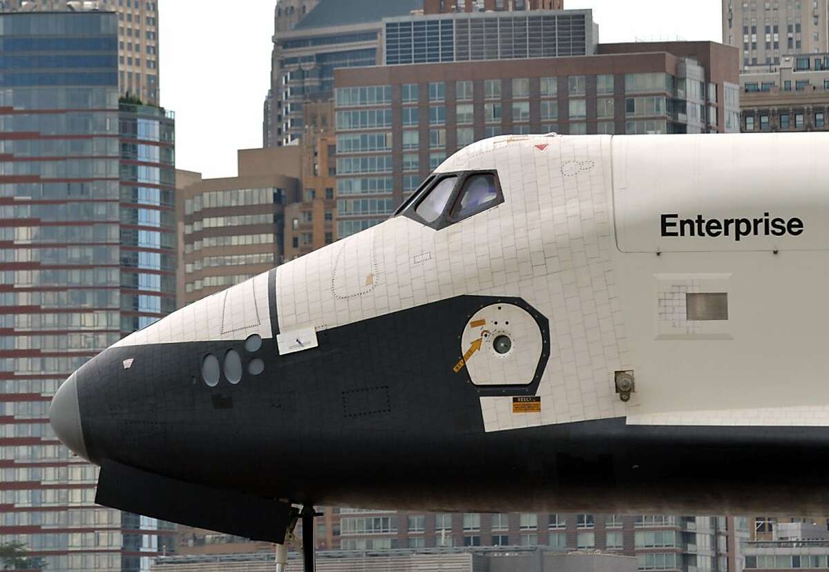 Space shuttle Enterprise arrives at new N.Y. home