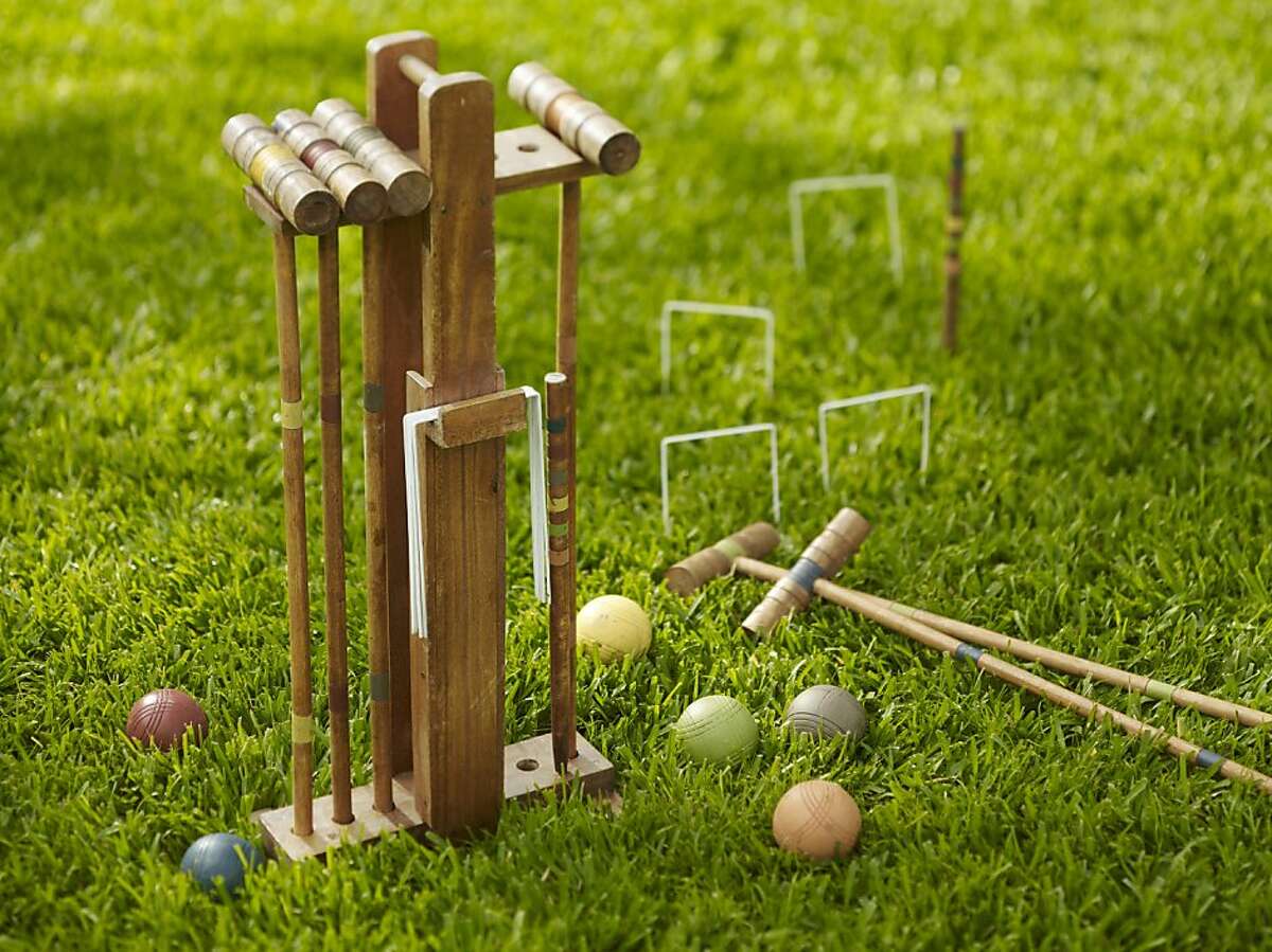 Stylish croquet sets encourage outdoor excursions