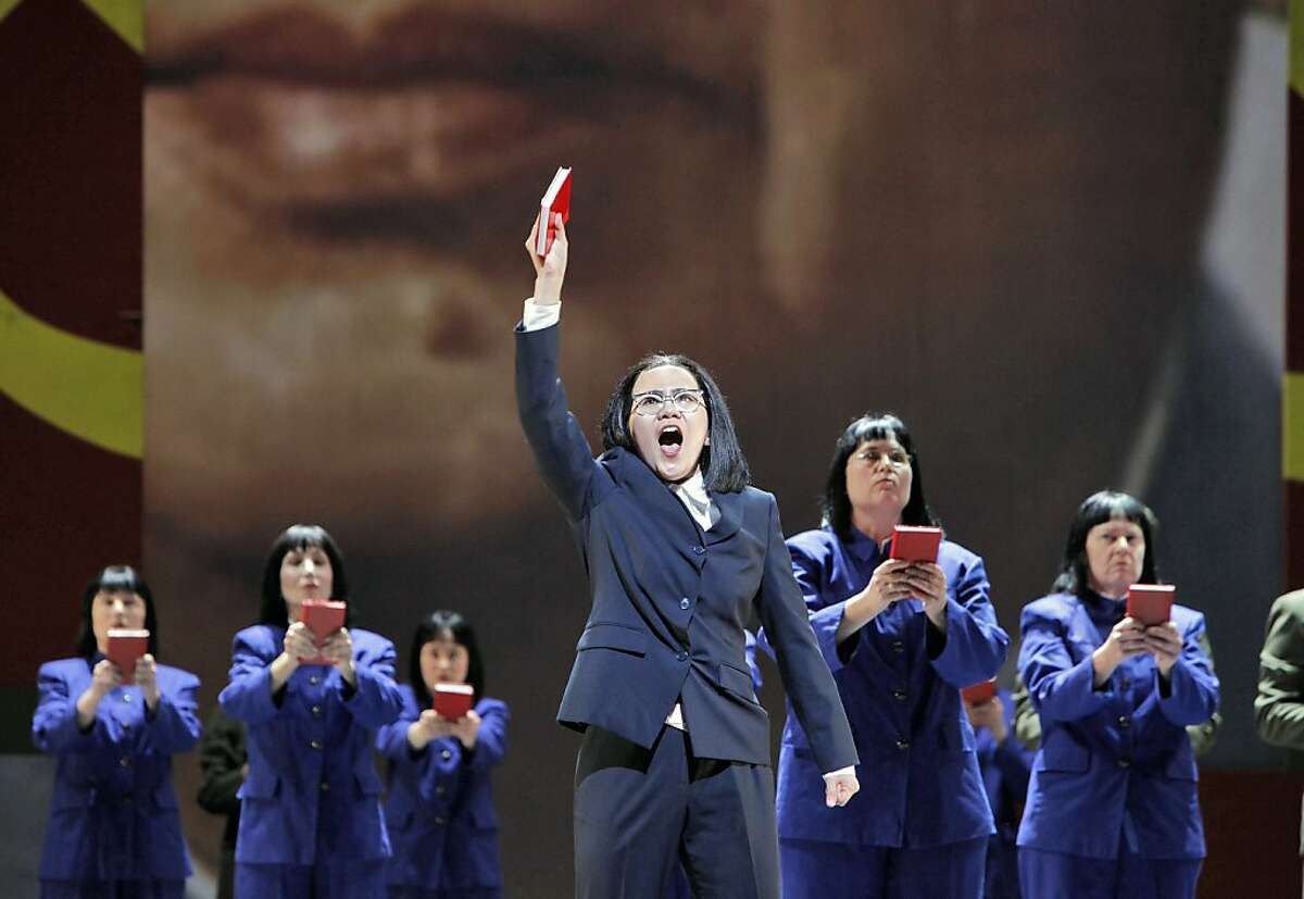 Hye Jung Lee (Madame Mao) sings ÒI am the Wife of Mao Tse-tungÓ in, "Nixon in China," by the San Francisco Opera.