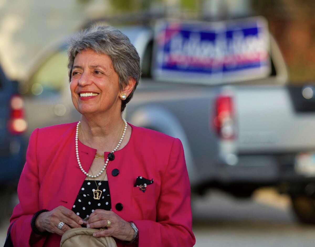 Harris County District Attorney Pat Lykos arrives to her primary election watch party Tuesday, May 29, 2012, in Houston. ( Brett Coomer / Houston Chronicle )