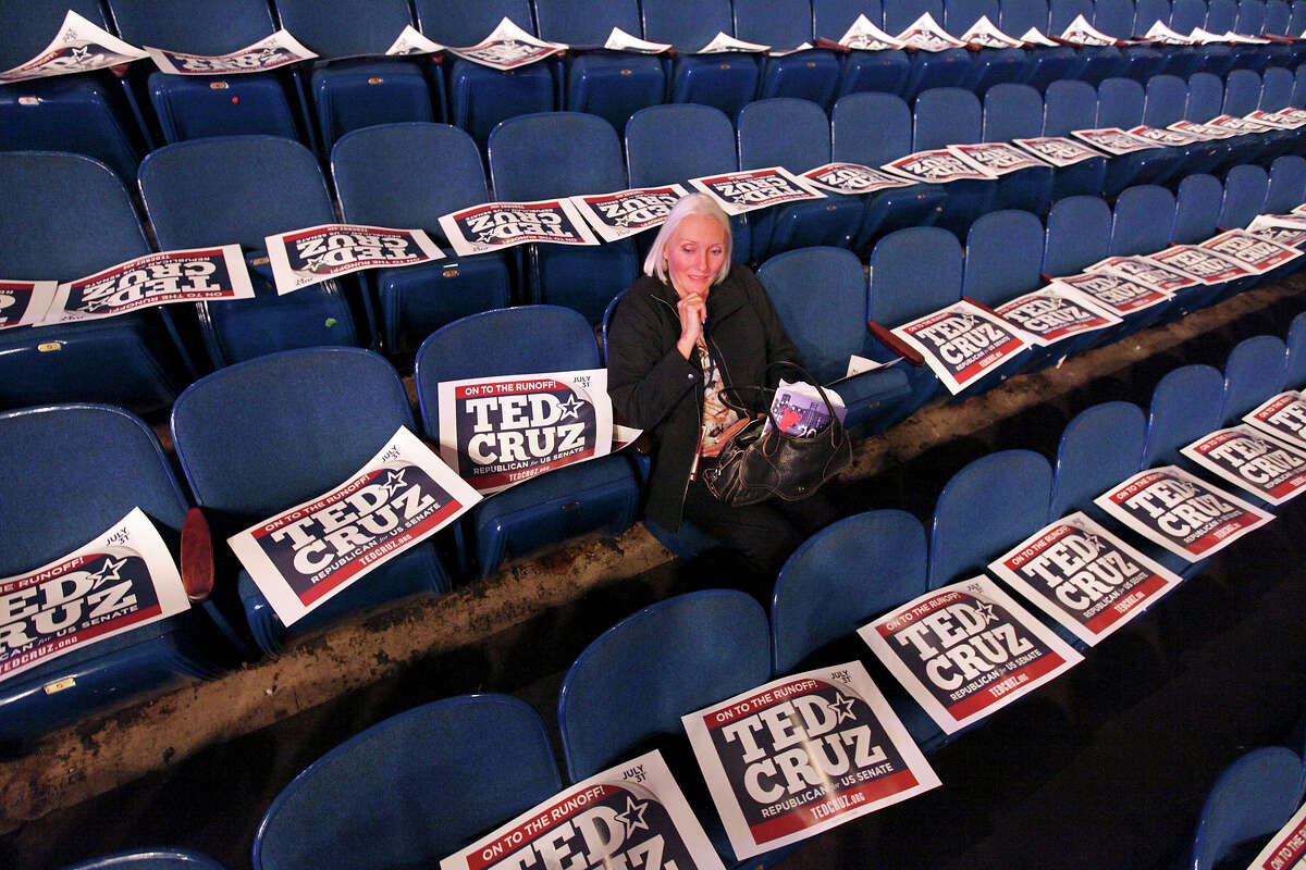 Williamson County delegate Ruth Morrison waits for the fourth general session of the 2012 Texas GOP Convention to begin at the Fort Worth Convention Center Saturday June 9, 2012 in Fort Worth, Texas.