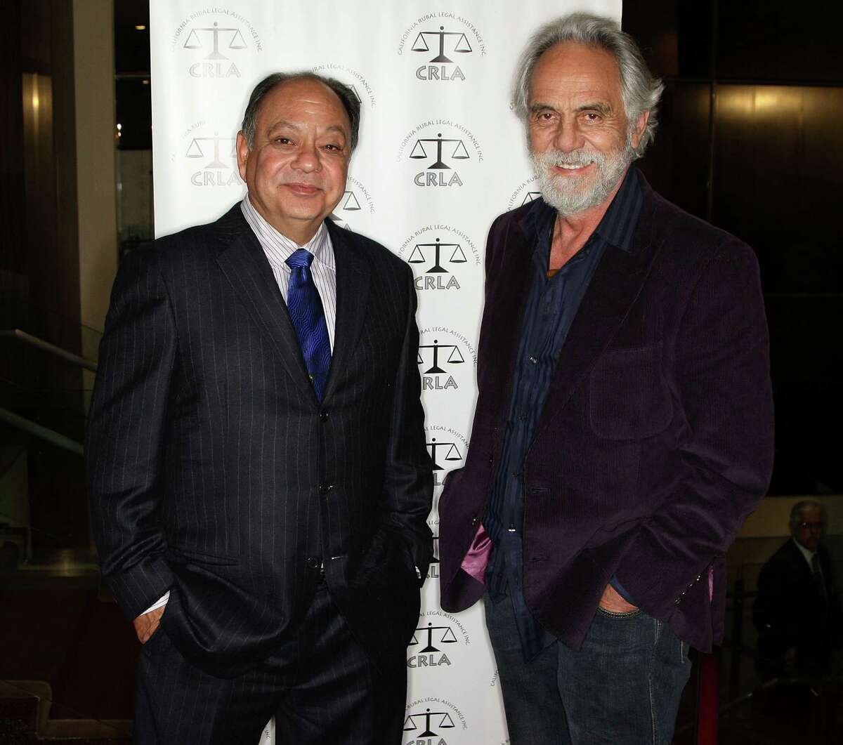 BEVERLY HILLS, CA - FEBRUARY 09: Actors Cheech Marin (L) and Tommy Chong attend the California Rural Legal Assistance Teguino Celebration Gala at the Beverly Hilton Hotel on February 9, 2009 in Beverly HIlls, California. (Photo by Frederick M. Brown/Getty Images)