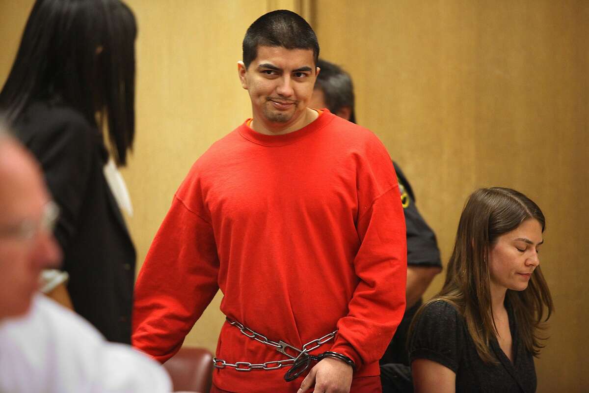 Edwin Ramos, the man who shot and killed a father and his two sons in a mistaken gang shooting in 2008 was sentenced today in San Francisco, California, on Monday, June 11, 2012.