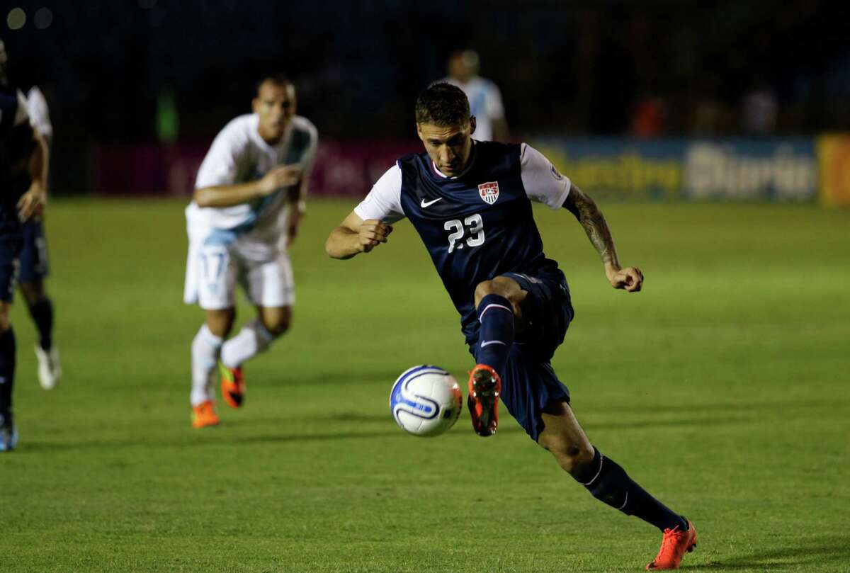 United States' Fabian Johnson controls the ball.