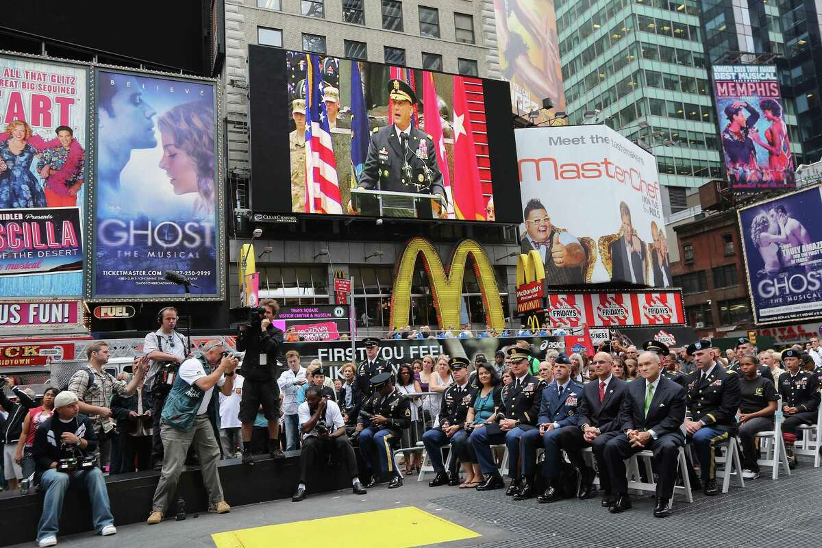 New York Police Commissioner Ray Kelly (R), sits with fellow dignitaries during a ceremony marking the U.S. Army's 237th anniversary on June 14, 2012 in New York City. U.S. Army Chief of Staff Gen. Raymond Odierno swore 16 new recruits into the Army during the event.