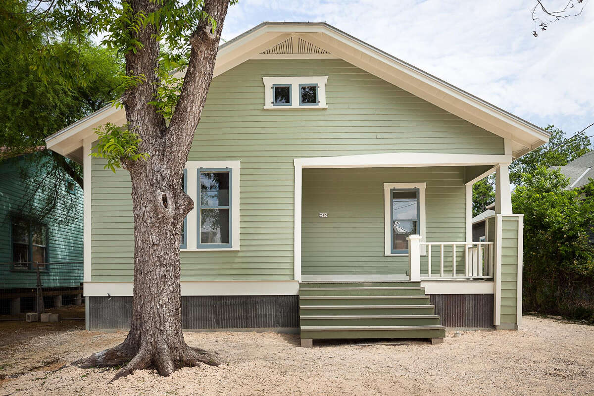 This remodeled home in the Lavaca neighborhood won an award in the green renovation category for its use of recycled and salvaged materials.