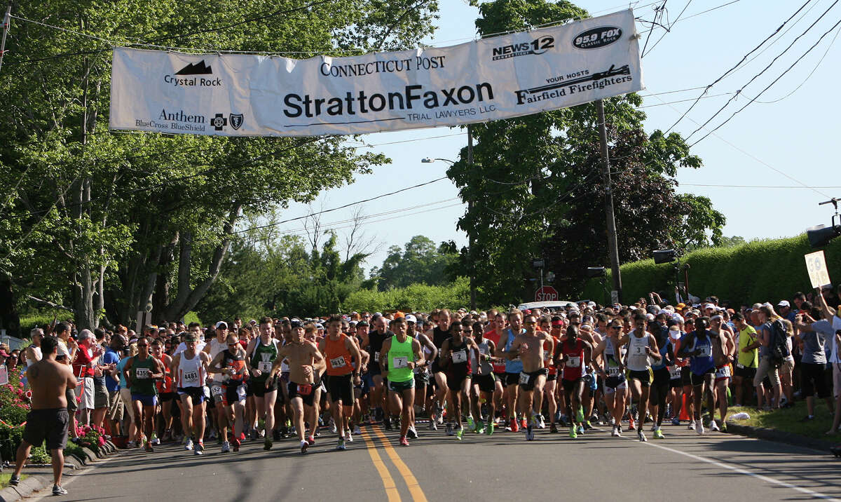 Forty five hundred runners compete in the annual Stratton Faxon Fairfield Half Marathon in Fairfield, Conn. on Sunday, June, 24, 2012.
