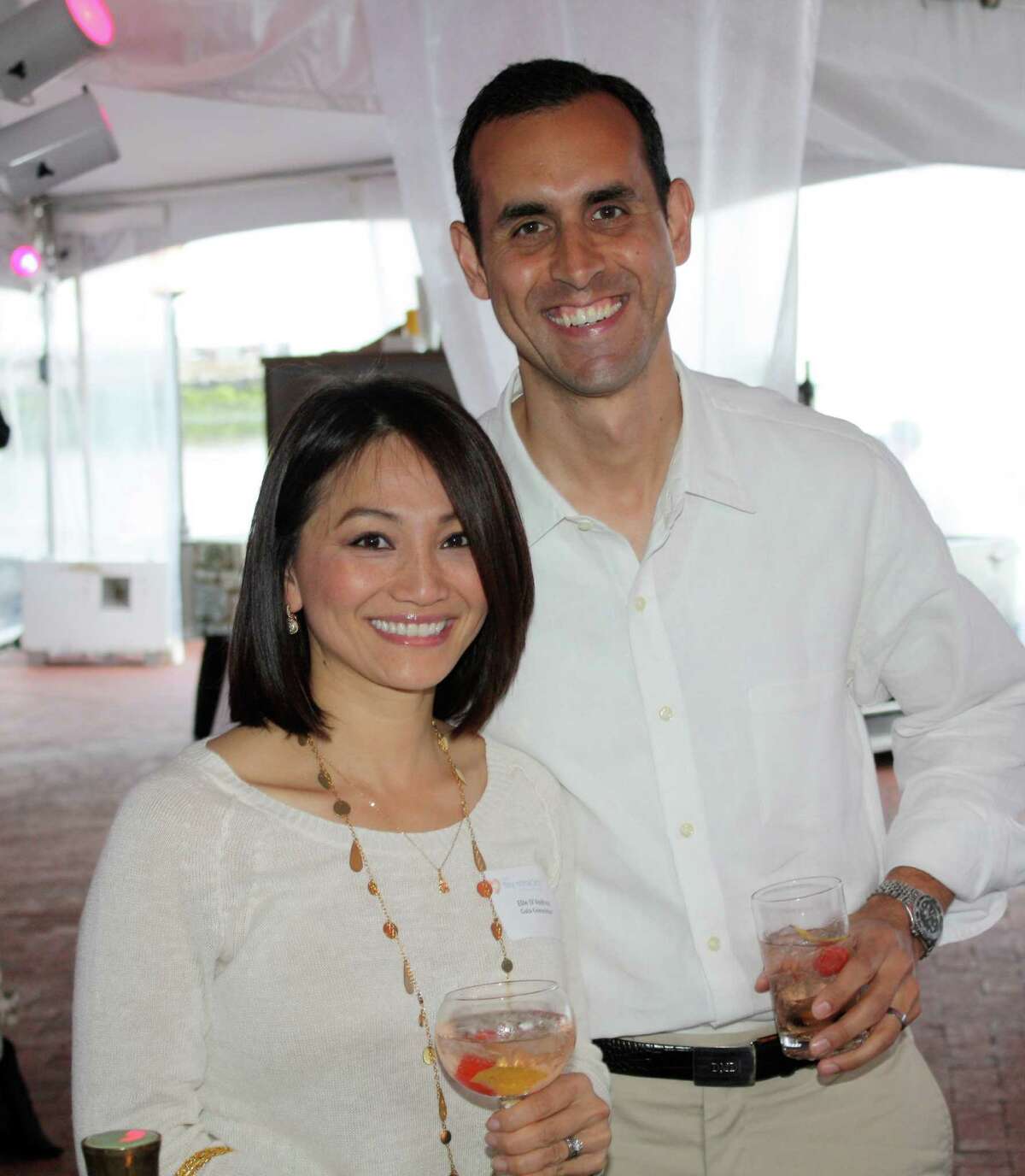 Tiny Miracles Foundation Committee Member Leigh DíAndrea and her husband, Daren, of New Canaan, attended TTMF's seventh annual spring gala at the Wee Burn Beach Club in Nowalk Saturday, May 5, 2012. New Canaan, Conn.