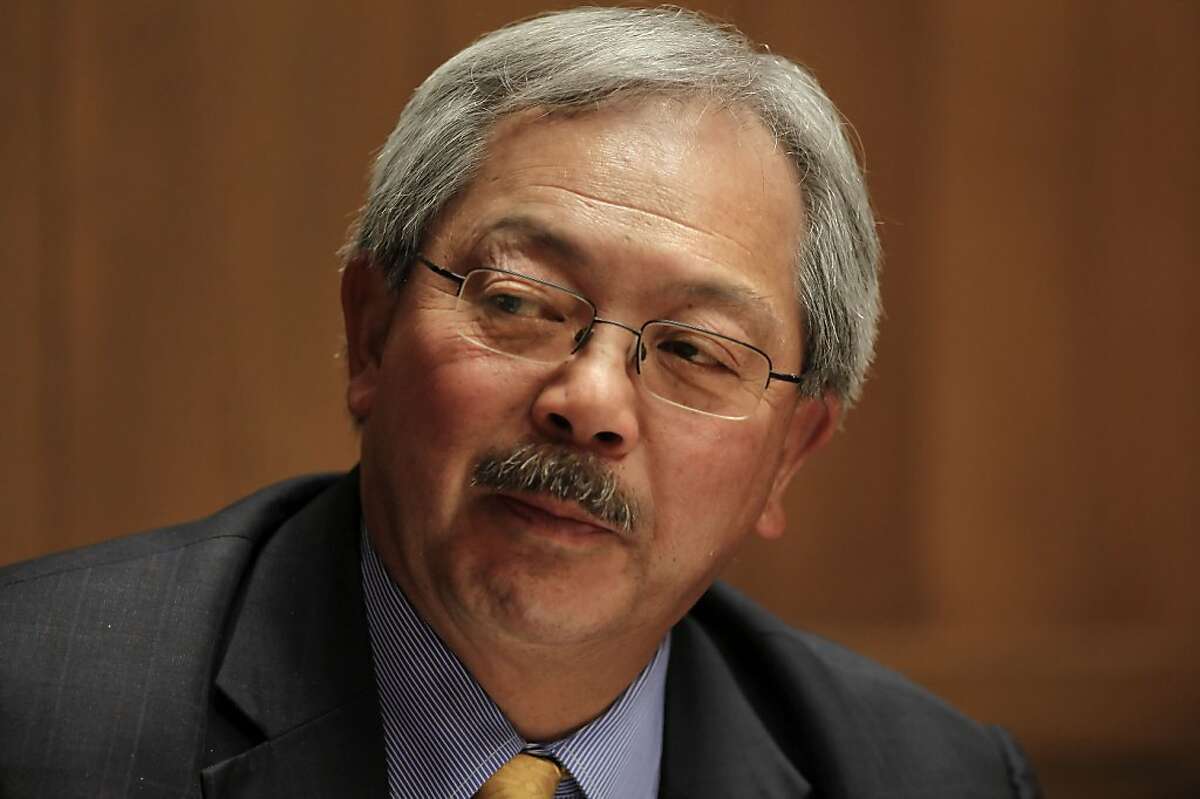 San Francisco Mayor Ed Lee meets with the San Francisco Chronicle editorial board, on Wednesday June 27, 2012, in San Francisco, Calif.