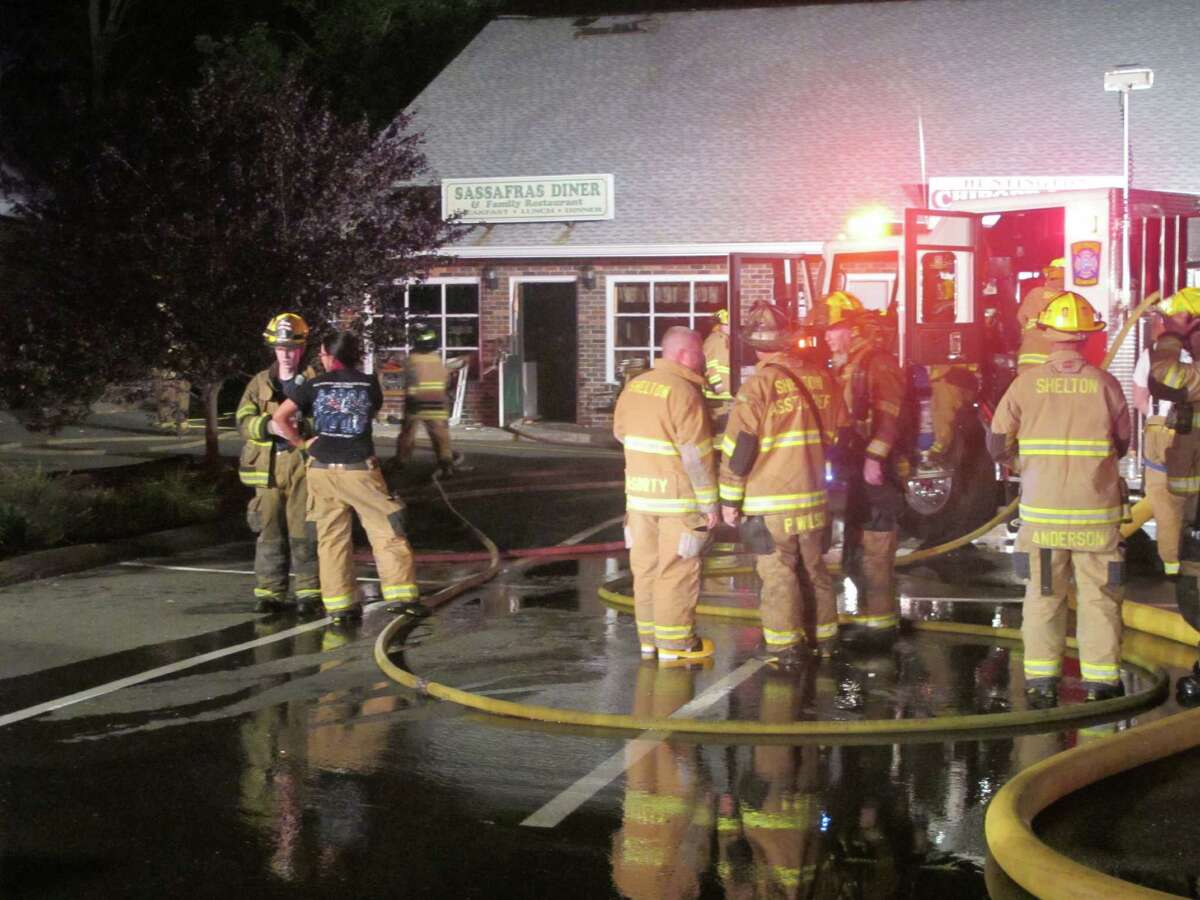 The Sassafras Diner, located in Huntington Plaza in Shelton, Conn., was gutted by a fire on Thursday, June 28, 2011.