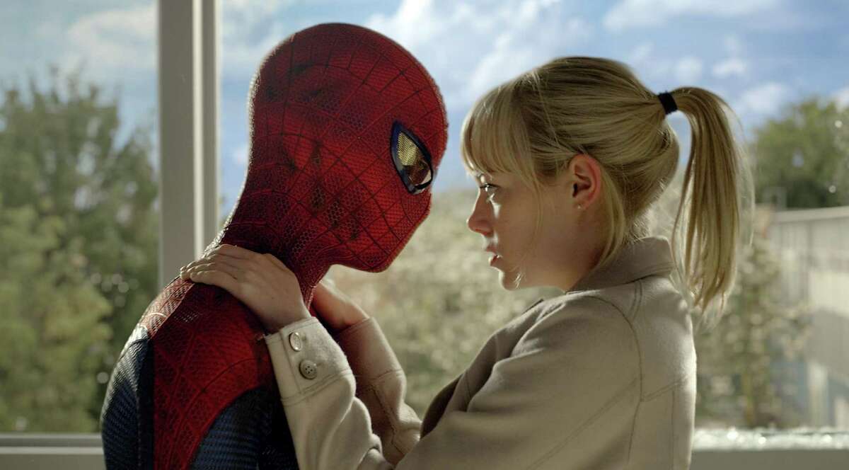 Andrew Garfield as Spider-Man and Emma Stone star in Columbia Pictures' "The Amazing Spider-Man."