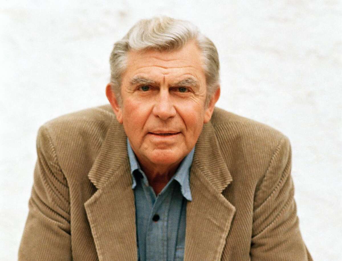 FILE - This March 6, 1987 file photo shows actor Andy Griffith in Toluca Lake, Calif. Griffith, whose homespun mix of humor and wisdom made "The Andy Griffith Show" an enduring TV favorite, died Tuesday, July 3, 2012. He was 86. (AP Photo/Doug Pizac, file)