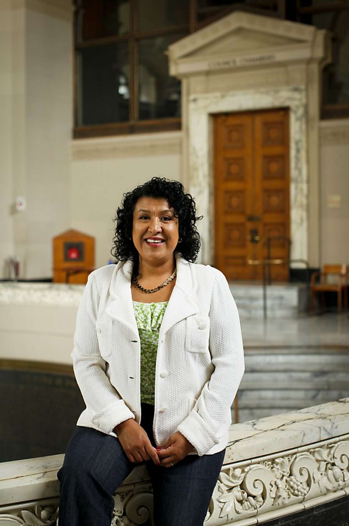 Oakland City Administrator Deanna Santana is seen on Friday, June 29, 2012 at City Hall in Oakland, Calif.