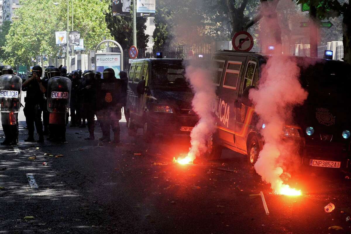 Spain miners strike