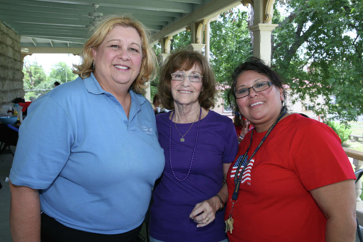 Grand Ole Days Fourth of July and Grandparents Appreciation Celebration: Supporters Bonnie Rodriguez (from left) and Tari Carson join Commander’s House director Gloria De La Cruz-Sandoval during the Grand Ole Days Fourth of July and Grandparents Appreciation Celebration at Commander’s House Adult and Senior Citizens Center.