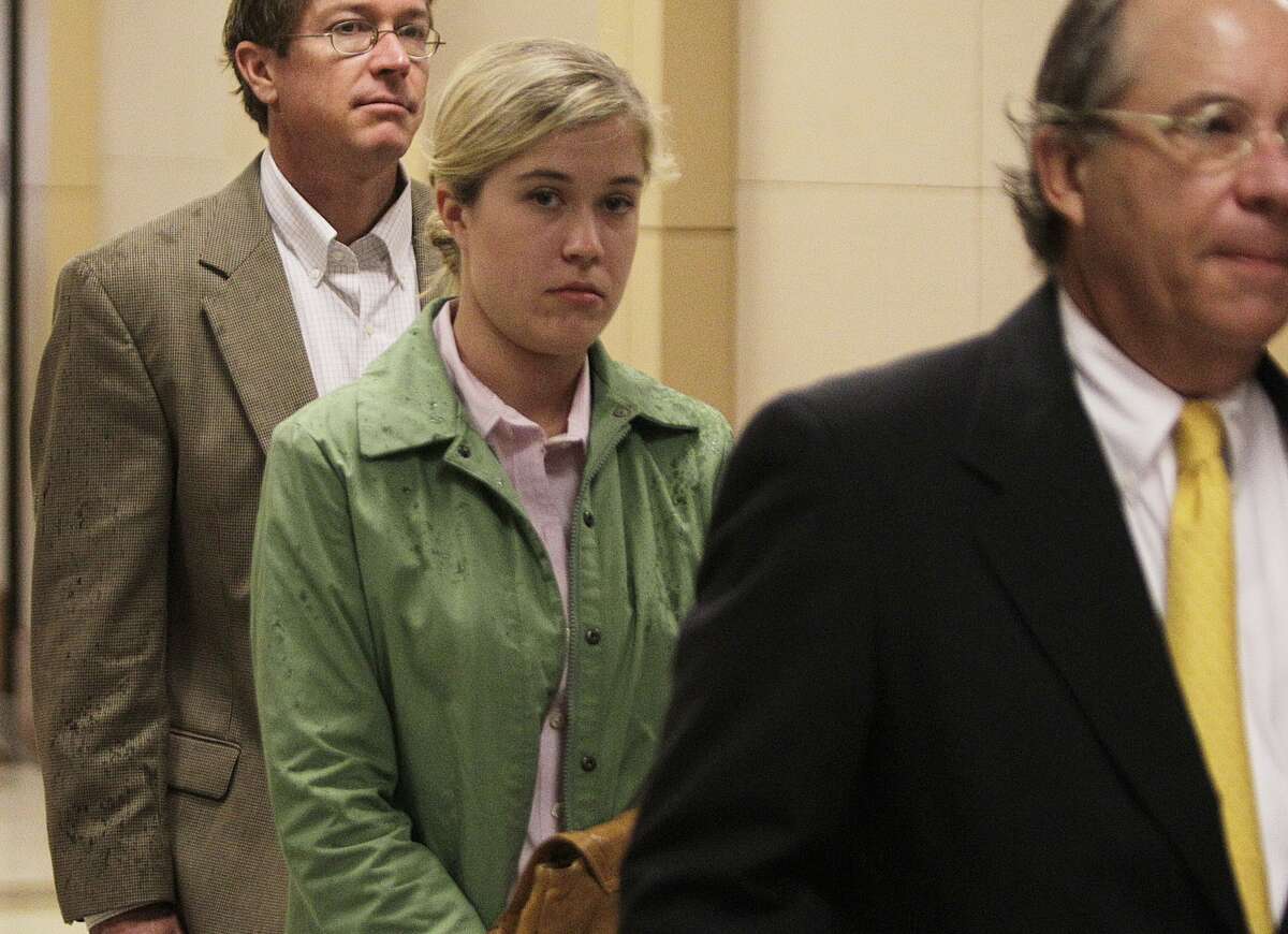 Kathryn Camille Murray, a 28-year-old Spring Branch teacher accused of having sex with a 15-year-old student, arrives to Harris County Criminal Justice Center , 1201 Franklin, Thursday, July 12, 2012. (Melissa Philliip/Chronicle)