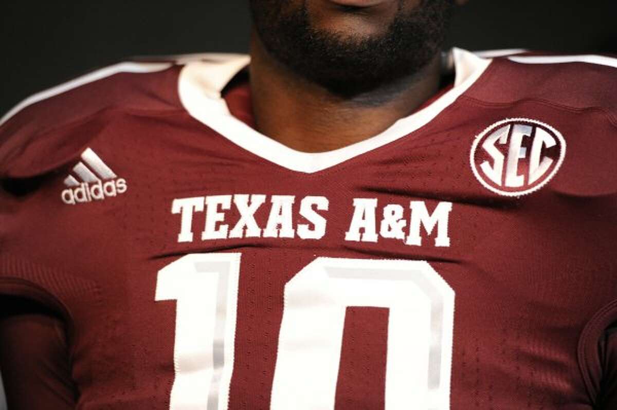 A close-up look at linebacker Sean Porter's jersey. (Texas A&M University)