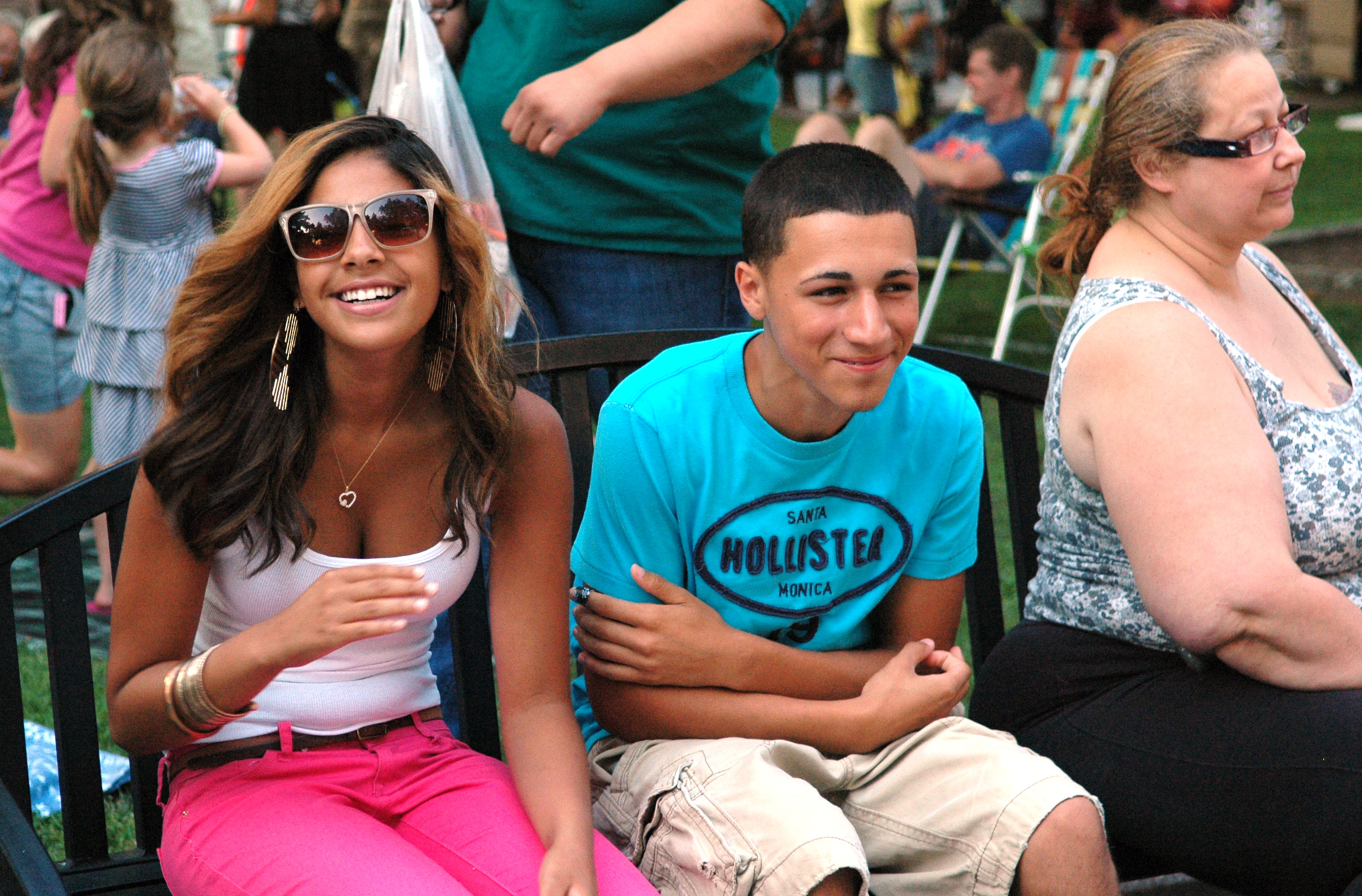 Rick Reyes performs on McLevy Green
