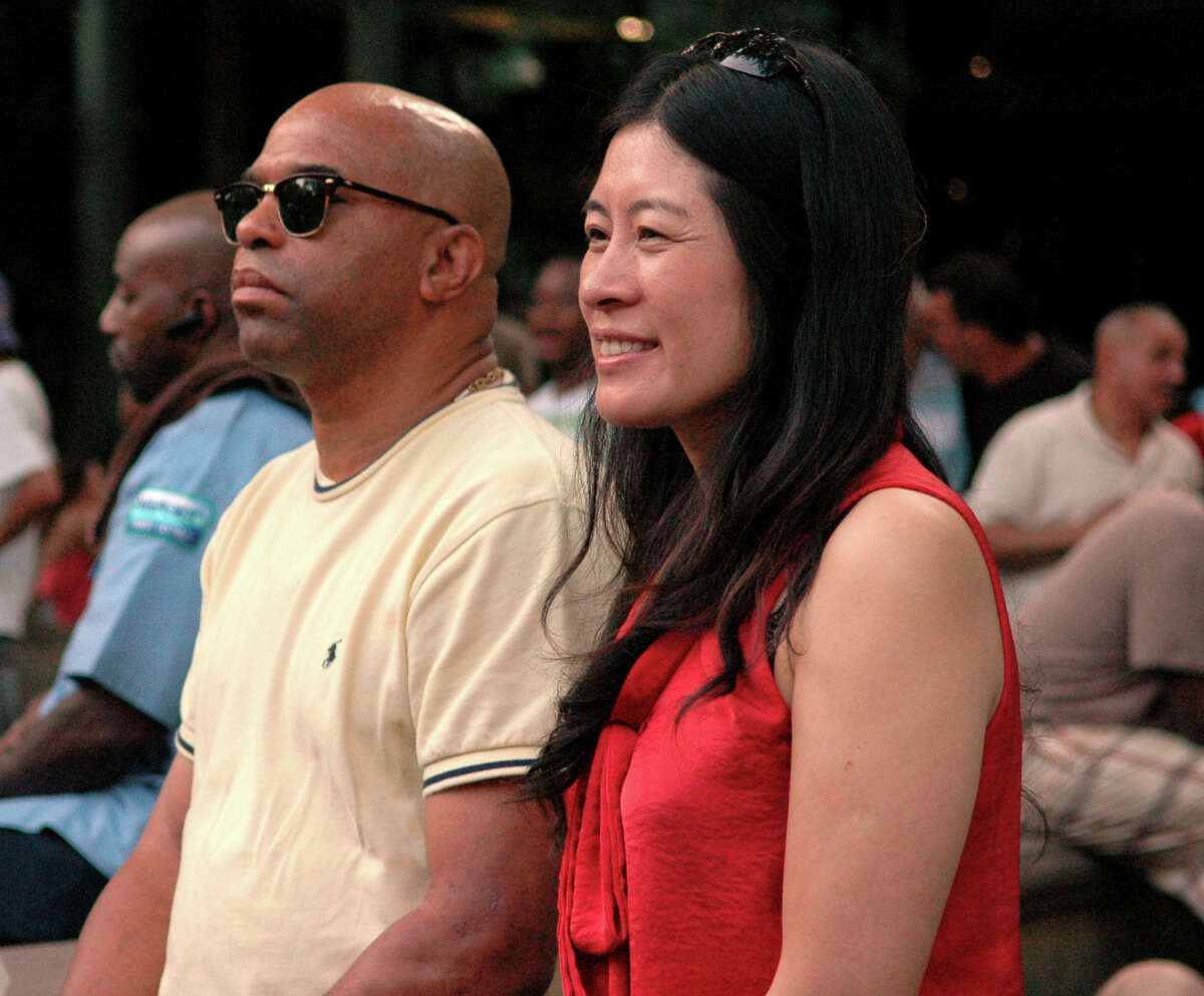 Rick Reyes performs on McLevy Green