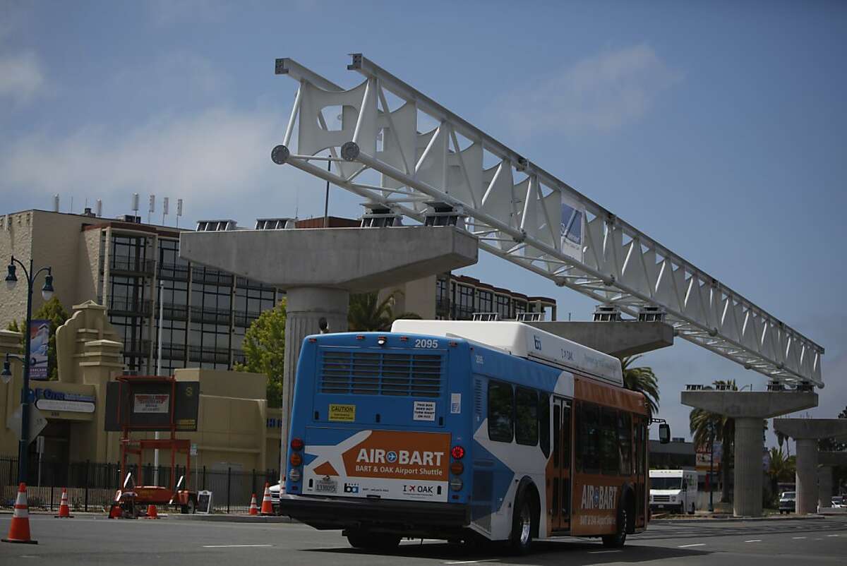 BART line to Oakland airport halfway there