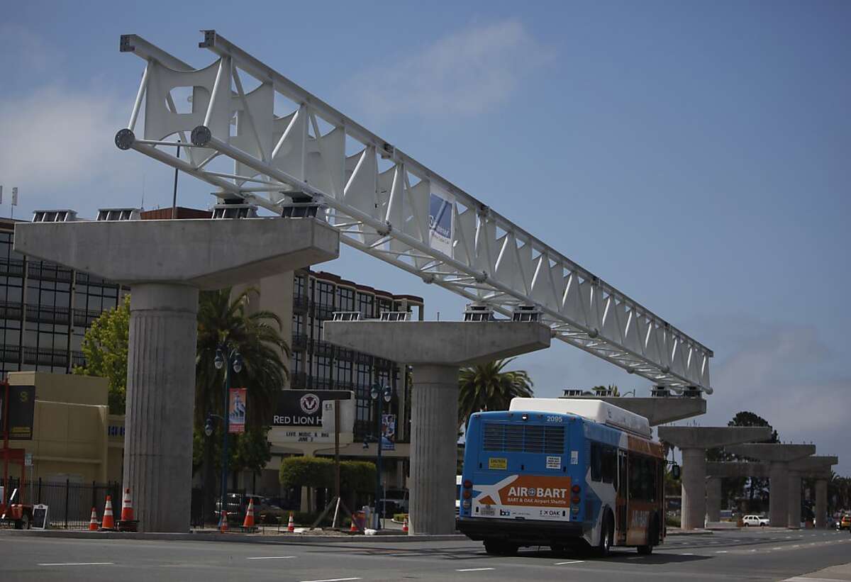 BART line to Oakland airport halfway there