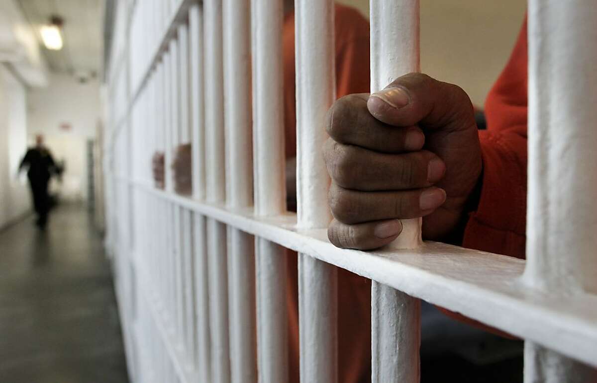 An inmate inside a cell at the San Francisco County Jail facility located at the Hall of Justice building, in San Francisco, Calif. on Thursday July 12, 2012. Unlike many counties, San Francisco's County Jail population was low before realignment and remains low after. Many inmates were moved from state prisons to county jails throughout California, to battle overcrowding in the state facilities.