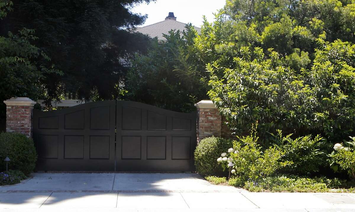 The outside of billionaire Mark Zuckerberg's home is seen in Palo Alto, Calif. on Monday, July 16, 2012.