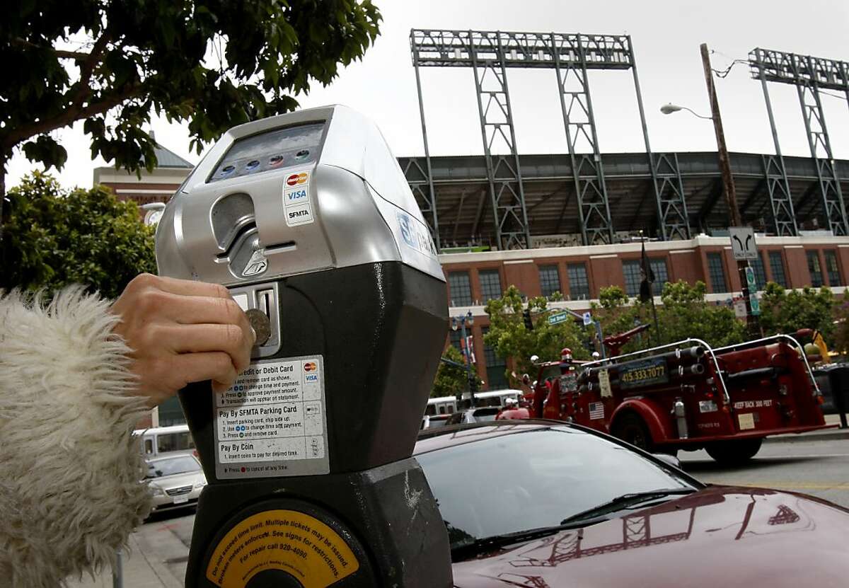 This meter on 2nd Street would be a great place to park for a ballgame. Parking meters near AT&T park may increase their hours and their hourly rates on special event days if the City of San Francisco gets its way.