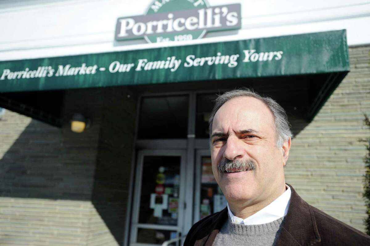 Jerry Porricelli outside Porricelli's Market in Old Greenwich in 2010. The store has been the family's flagship since 1950.