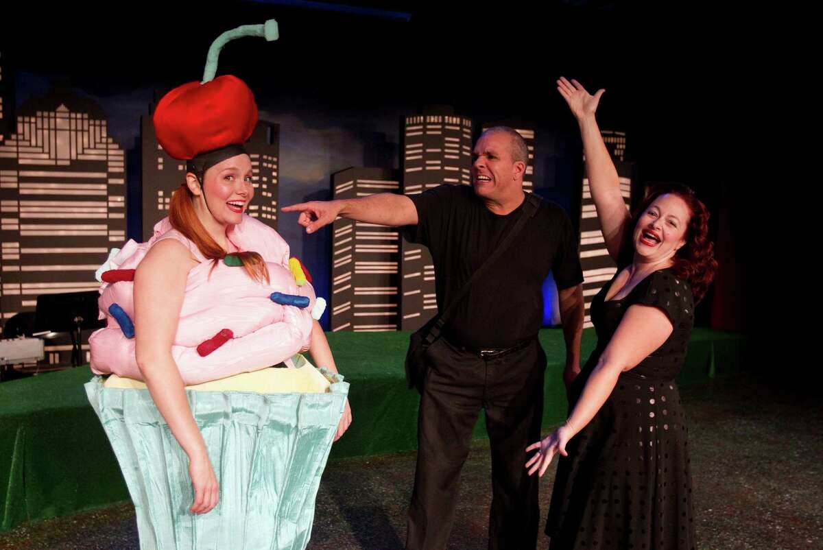 Ivy Castle, from left, Greg Dean and Tamarie Cooper star in "Tamarie Cooper's Doomsday Revue" at the Catastrophic Theatre at DiverseWorks.