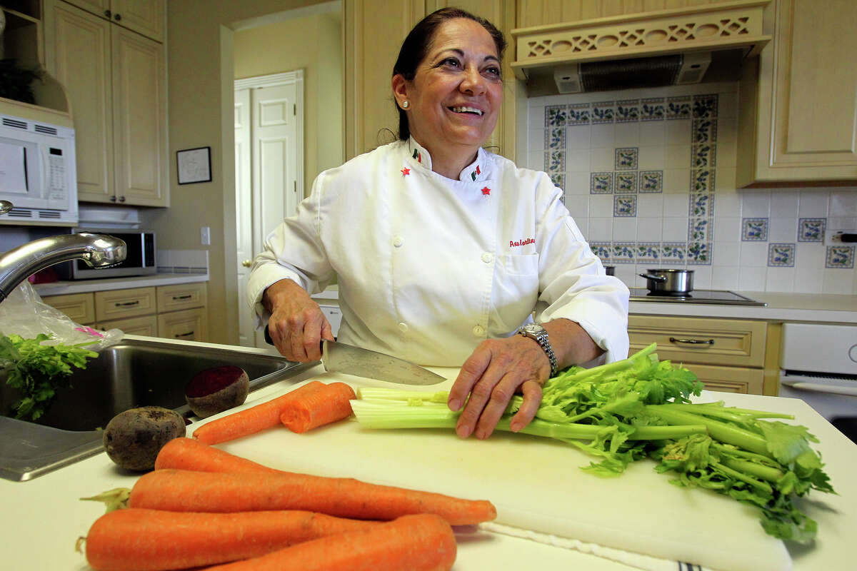 Ana Martinez prepares food at the Covemant Hills Treatment Center outside of Boerne on July 18, 2012.