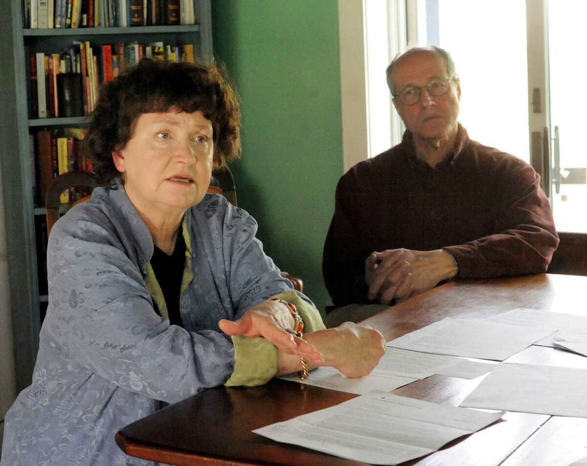 Sue Ellen Bohning, 67, and her husband, Daryl, 70, have complaints about Daryl's care at Danbury Hospital. Photographed in their Warren home Friday, April 20, 2012.