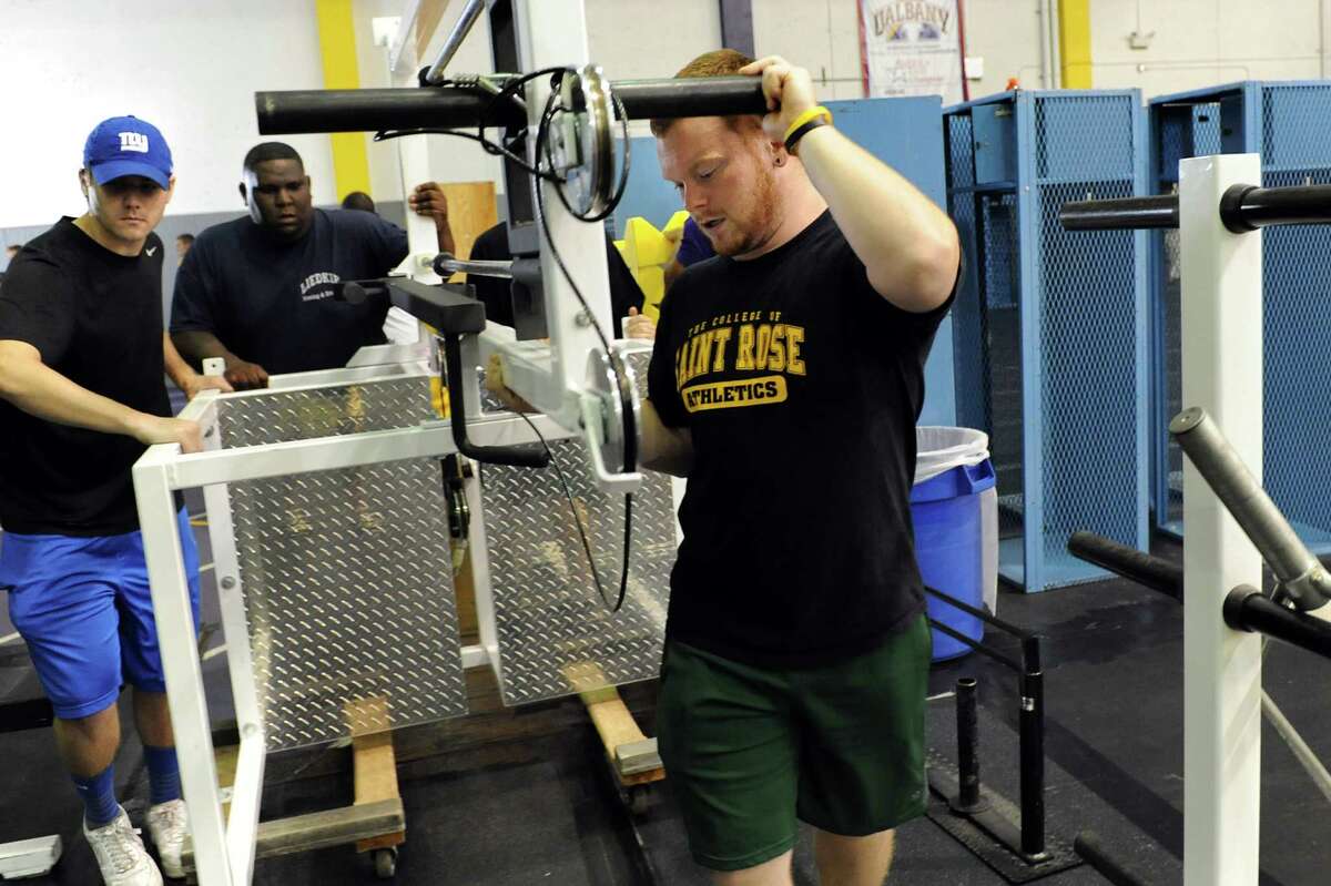 Photos Giants' equipment arrives at UAlbany