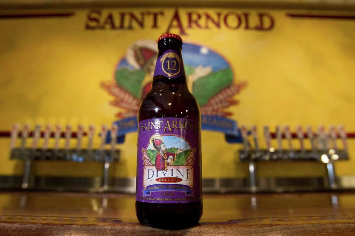 A bottle of Divine Reserve No. 12 is shown at St. Arnold Brewing Co. Friday, July 20, 2012, in Houston. ( Brett Coomer / Houston Chronicle )