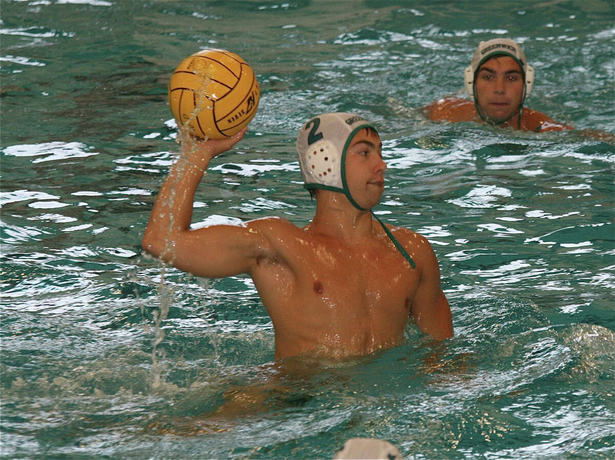 Greenwich Water Polo's James Baker takes a shot during the State Challenge Tournament at Villanova University over the weekend. GWP lost 14-12 in the championship game to the Navy Acquatic Club. Baker scored four goals in the loss and was the team's top scorer on the weekend with 16 goals. July 2012.