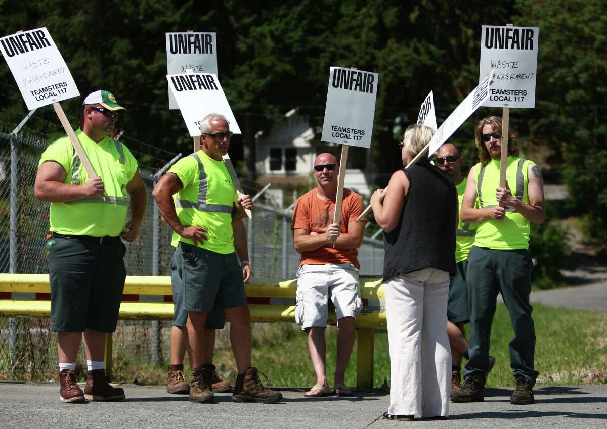 Waste Management drivers go on strike